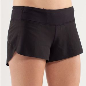 Lululemon Run Speed Short Black Size 4
